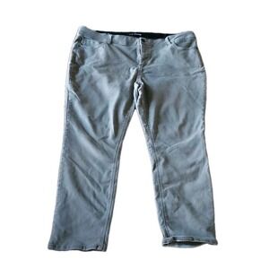 Womens Liz Claiborne Sara Slim Leg Mid Rise Jeans Size 20 Tan Weekend Casual